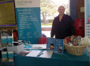 Hart Reade at the Polegate Over 50's Information Day